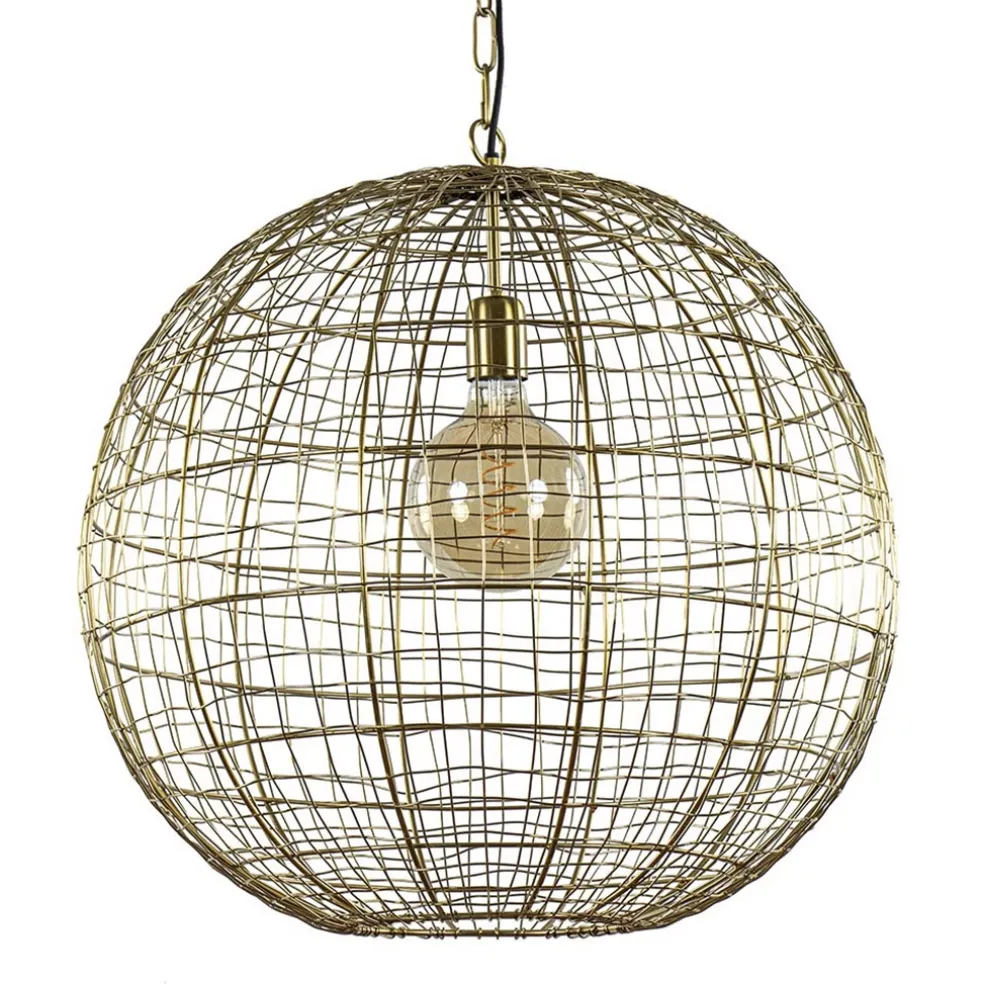 Light & Living hanglamp Mirana goud