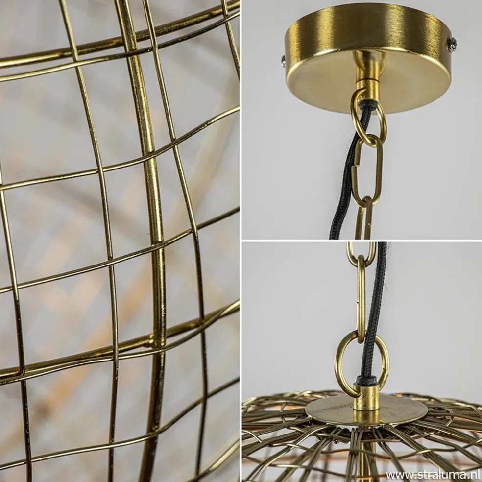 Light & Living hanglamp Mirana goud
