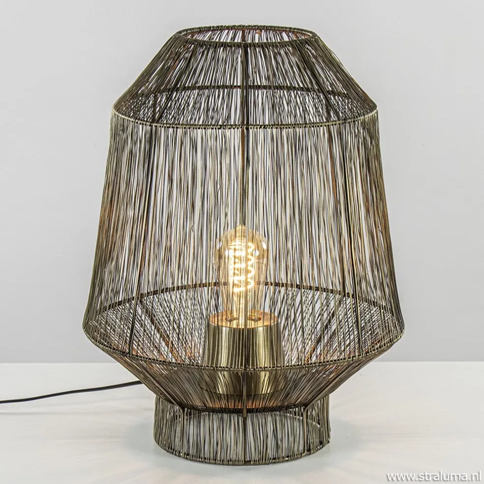 Light & Living tafellamp Vitora antiek brons