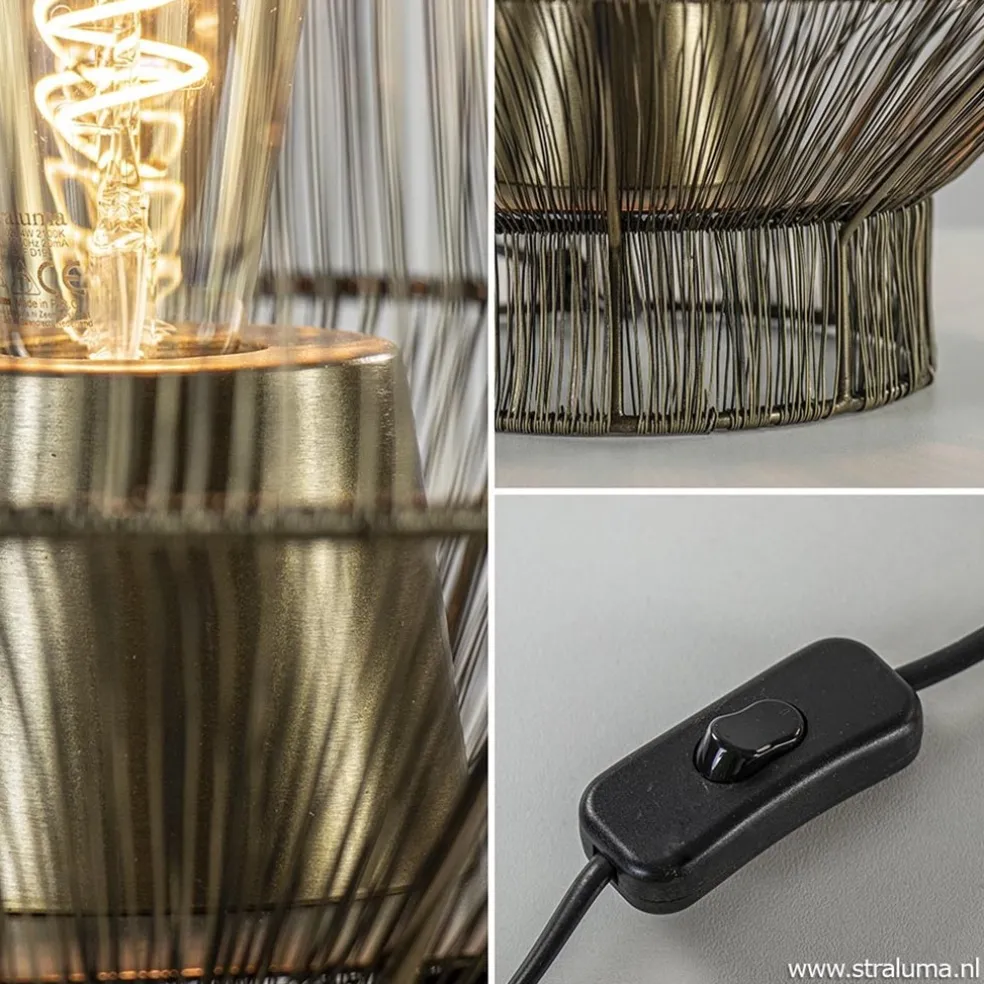 Light & Living tafellamp Vitora antiek brons