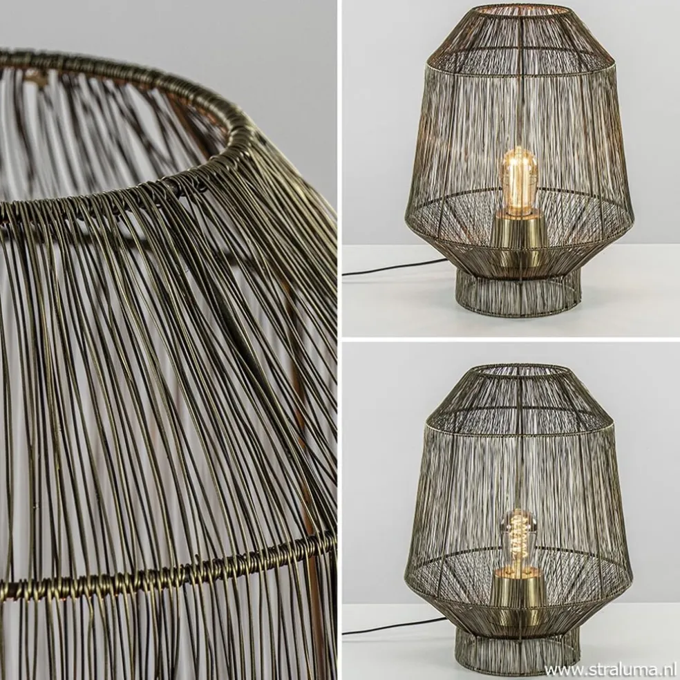 Light & Living tafellamp Vitora antiek brons