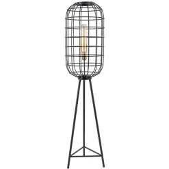 Light & Living vloerlamp Toah zwart met antiek brons