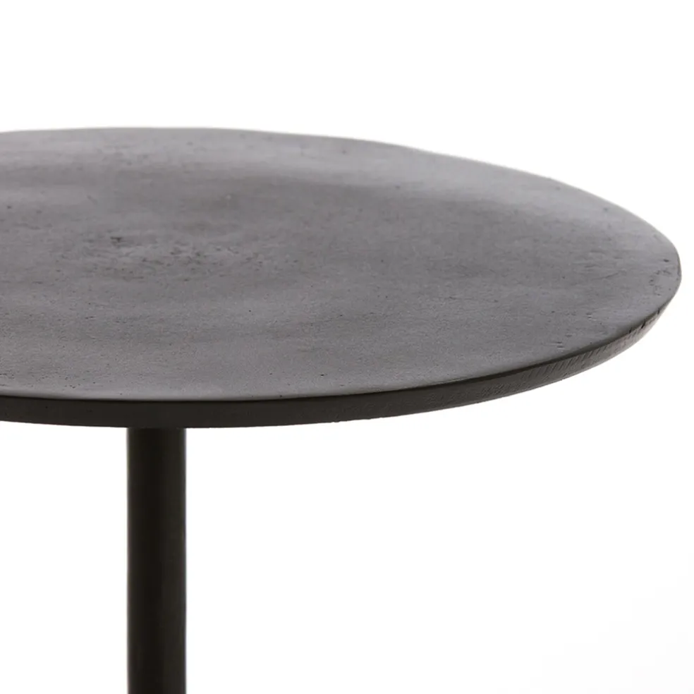 Light and Living bijzettafel Dimphy antiek zwart