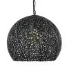Light and Living hanglamp Sinula mat zwart 45 cm