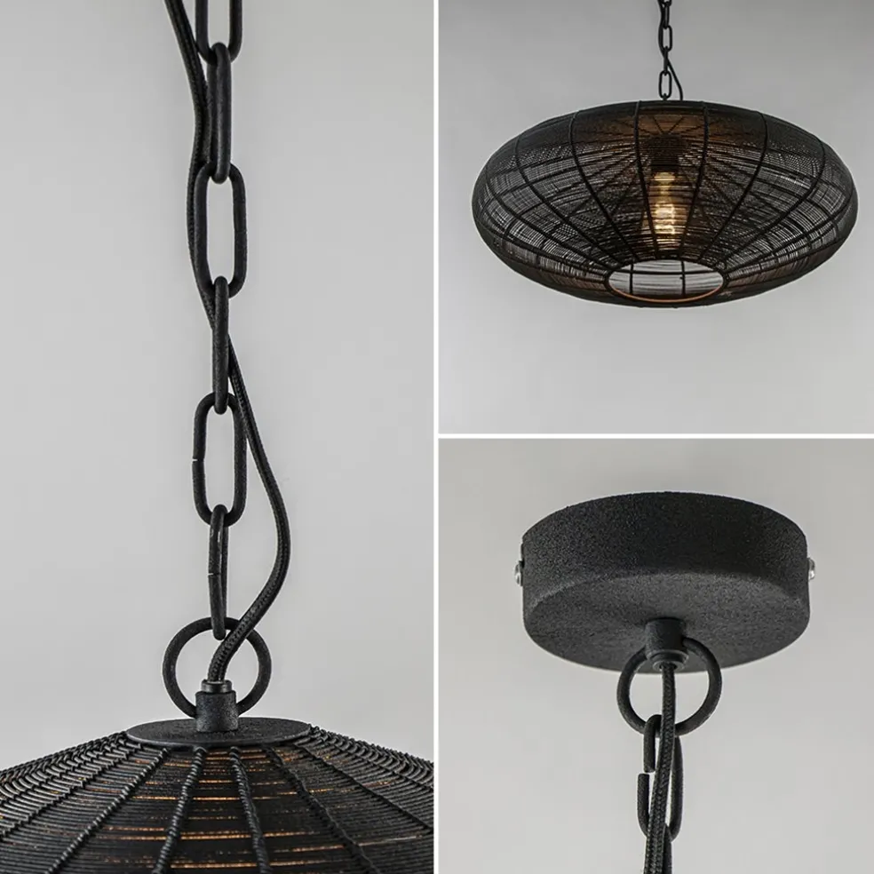 Light and Living hanglamp Bahoto mat zwart 51 cm