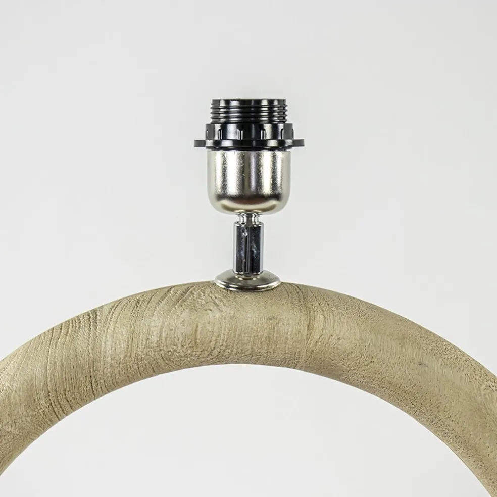 Light and Living lampvoet Nubia hout naturel
