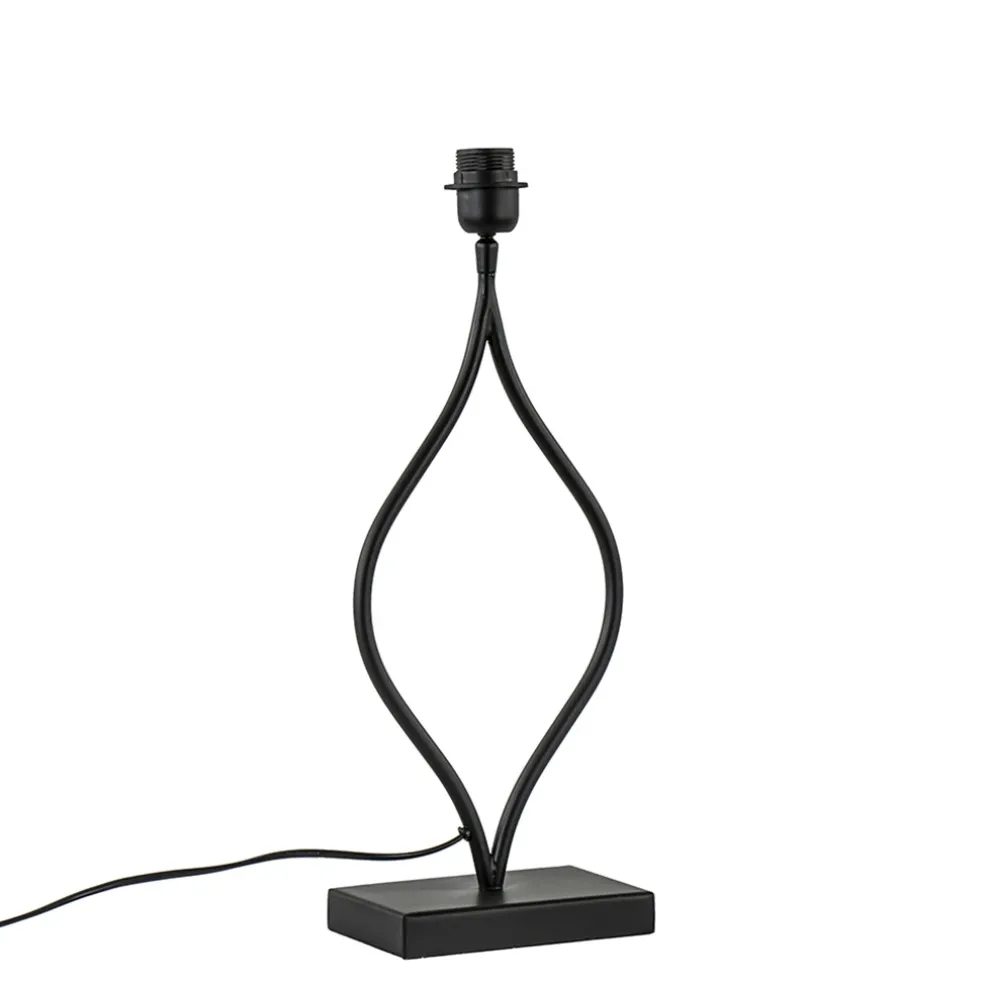 Light and Living lampvoet Okno mat zwart