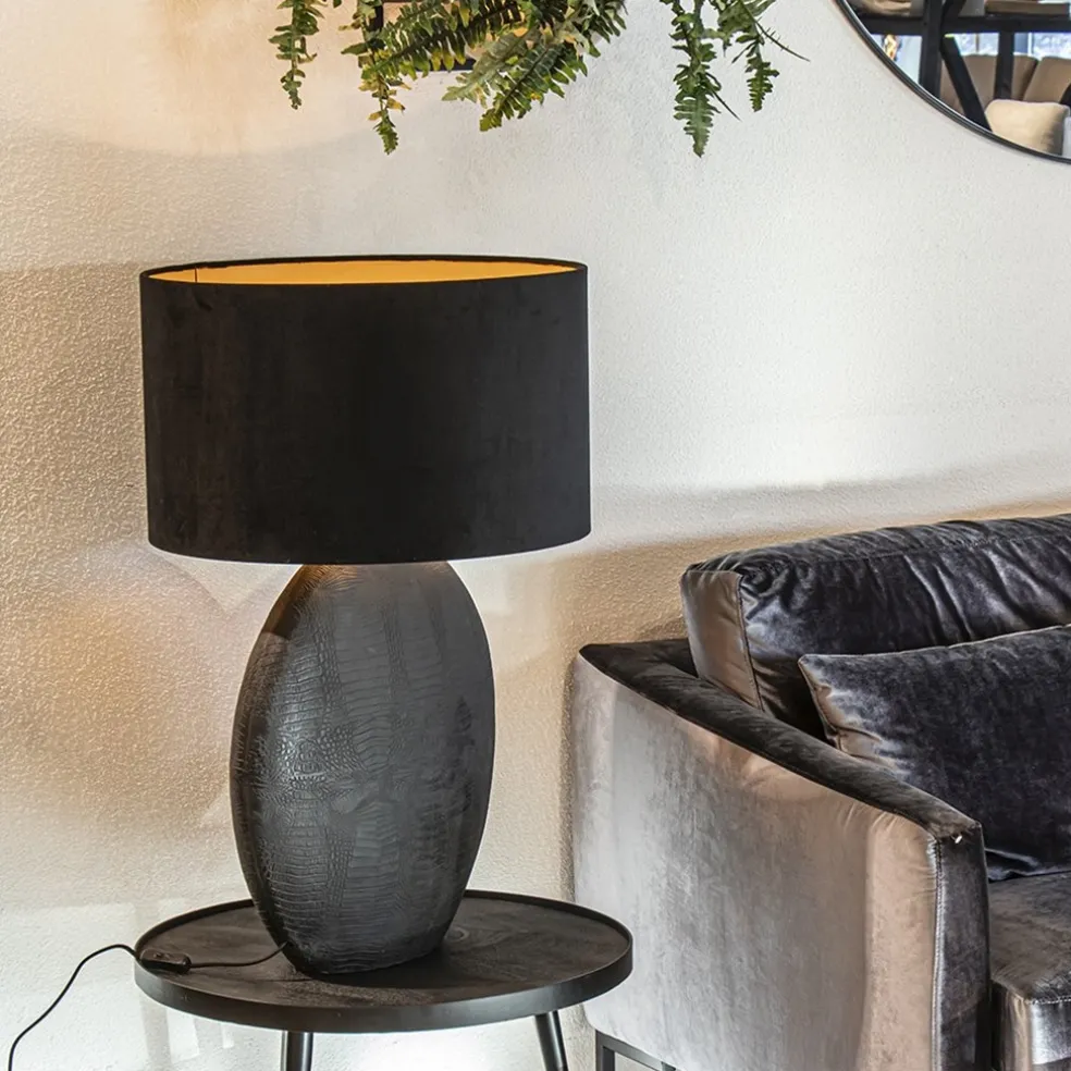 Light and Living lampvoet Skeld mat zwart groot