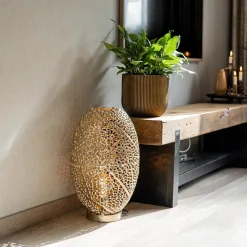 Light and Living tafellamp Sinula goud groot