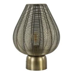 Light and Living tafellamp Suneko antiek brons