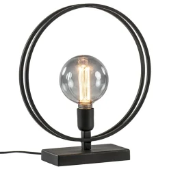 Light and Living tafellamp Rudra mat zwart