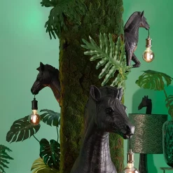 Light and Living wandlamp Zebra mat zwart