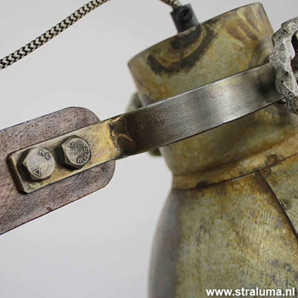 Light Living bureaulamp Ekerd hout-staal