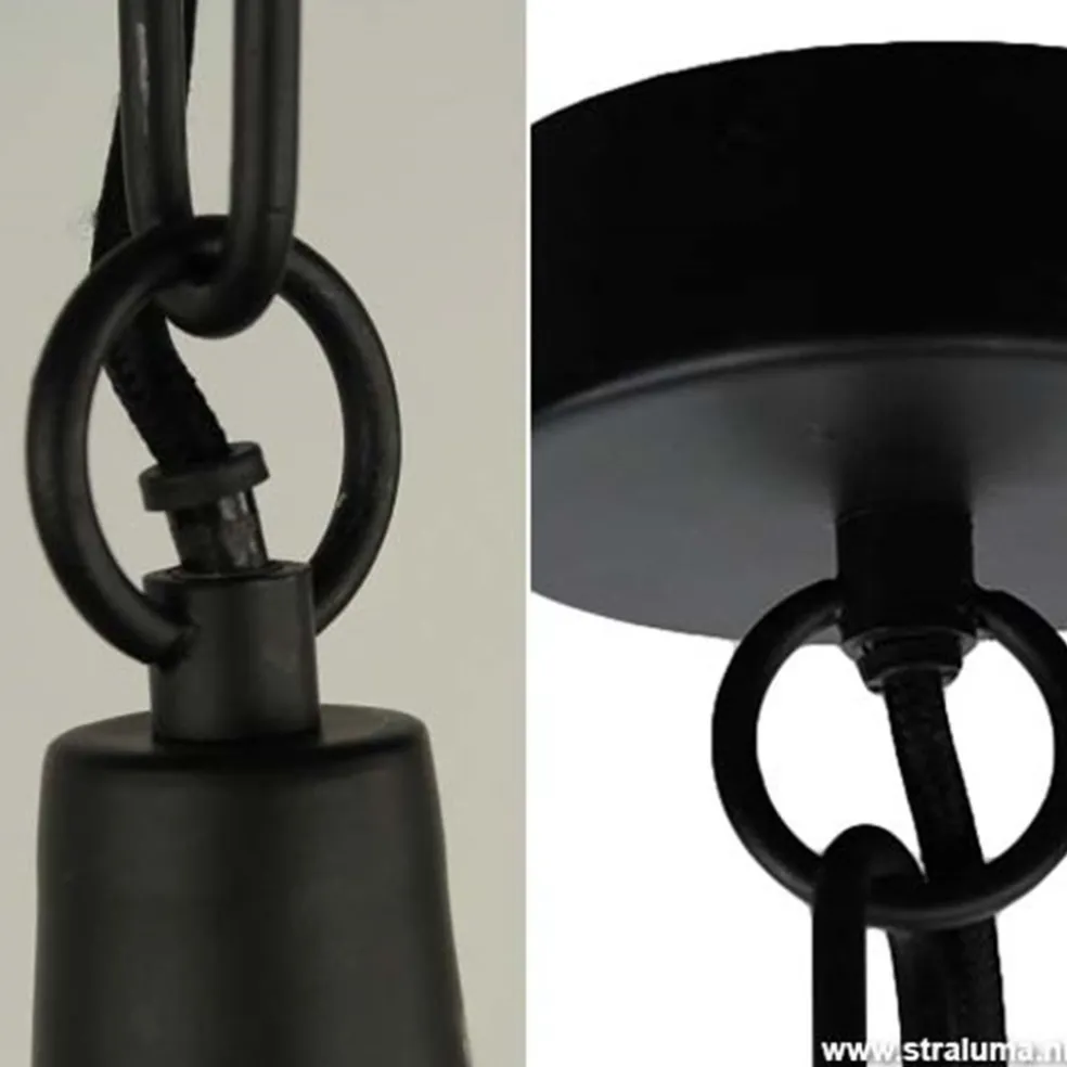 Light Living hanglamp Adrienne XL zwart