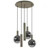 Luxe hanglamp 5-lichts rond quartz