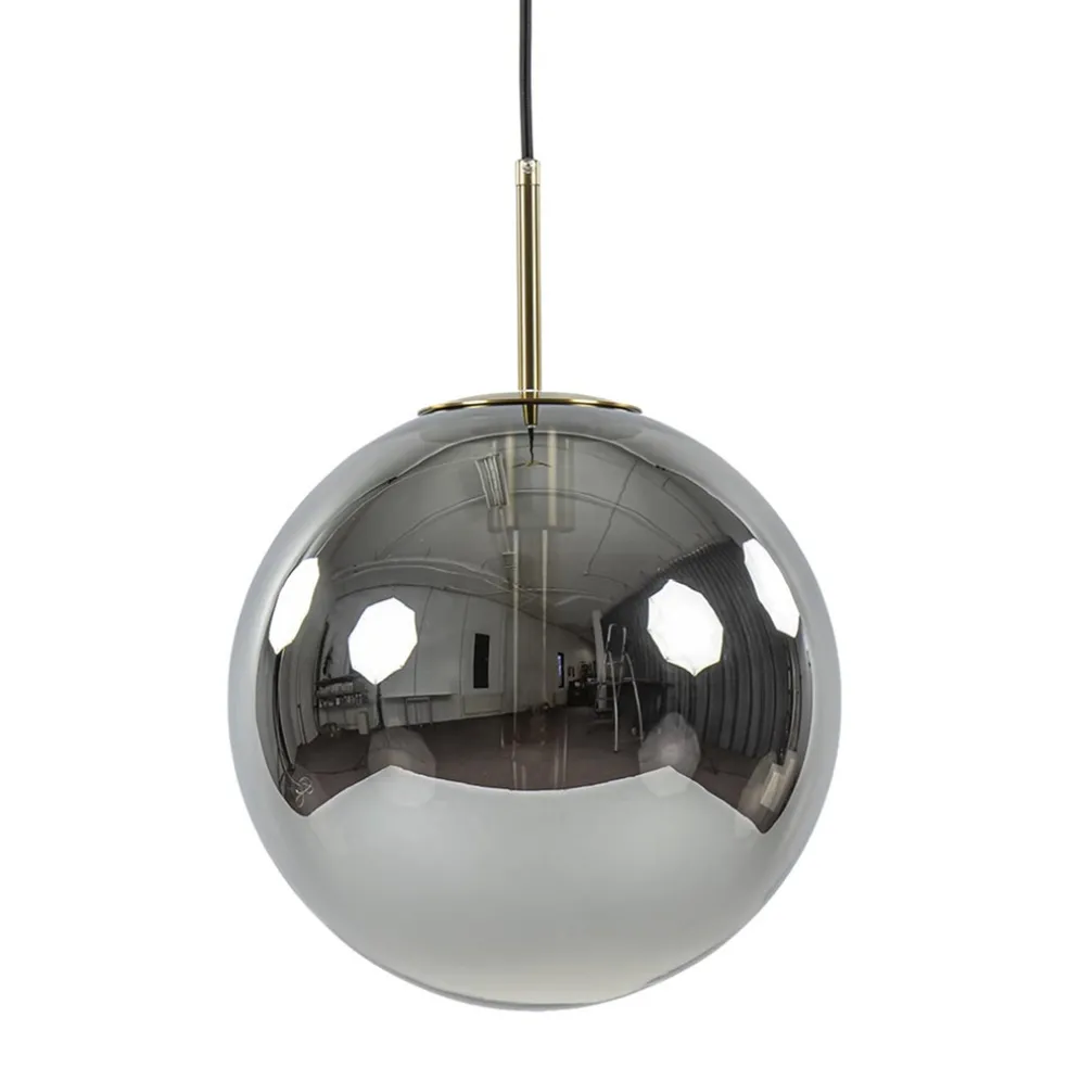 Luxe Light and Living hanglamp Medina brons met smoke glas