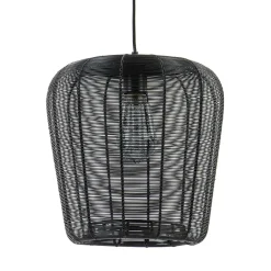 Mat zwarte hanglamp Adeta Light and Living