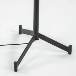 Mat zwarte vloerlamp Dennis Light & Living