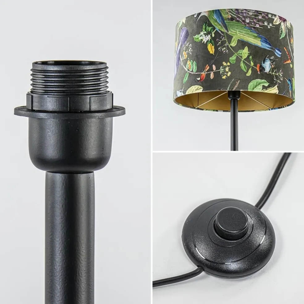 Mat zwarte vloerlamp Dennis Light & Living