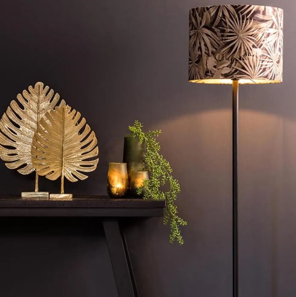 Mat zwarte vloerlamp Dennis Light & Living