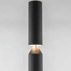 Mat zwarte vloerlamp up+down