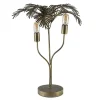 Metalen tafellamp Palm antiek brons Light and Living