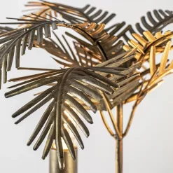 Metalen tafellamp Palm antiek brons Light and Living