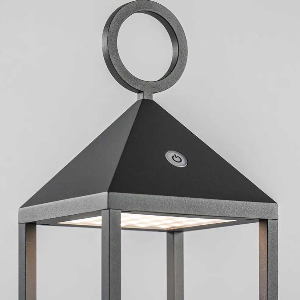 Moderne buitenlamp lantaarn inclusief LED draadloos