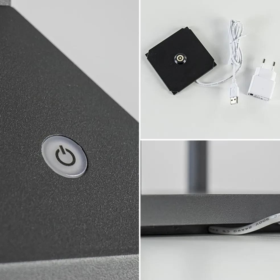 Moderne buitenlamp lantaarn inclusief LED draadloos