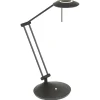 Moderne bureaulamp zwart met dimbaar LED