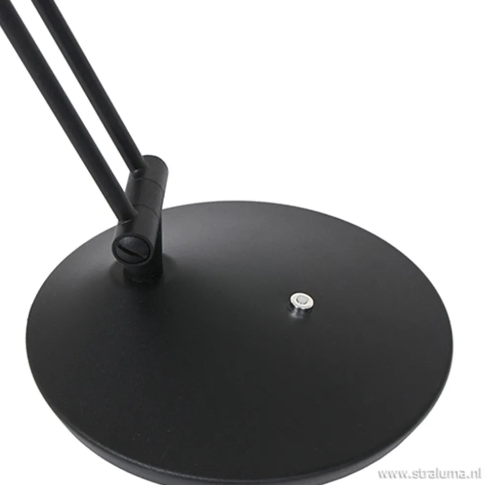 Moderne bureaulamp zwart met dimbaar LED