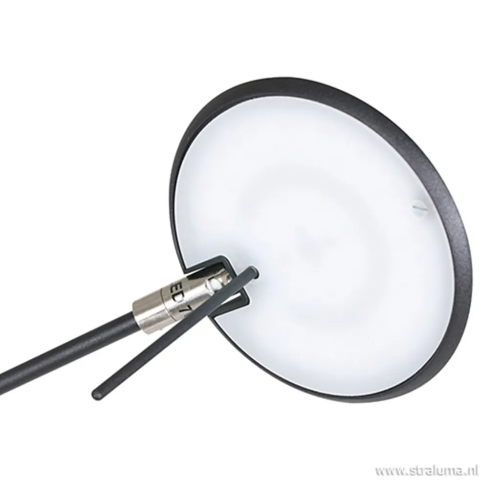 Moderne bureaulamp zwart met dimbaar LED