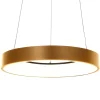 Moderne design LED hanglamp ring goud