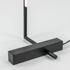 Moderne design vloerlamp zwart inclusief dimbaar LED