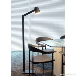 Moderne design vloerlamp zwart