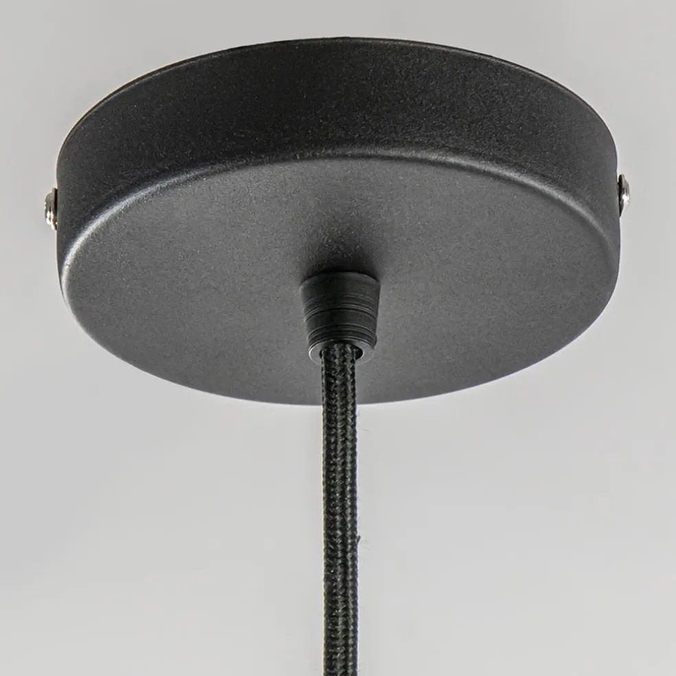 Moderne draad hanglamp mat zwart 50 cm