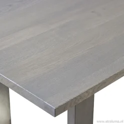 Moderne eettafel vergrijsd eiken 200x100