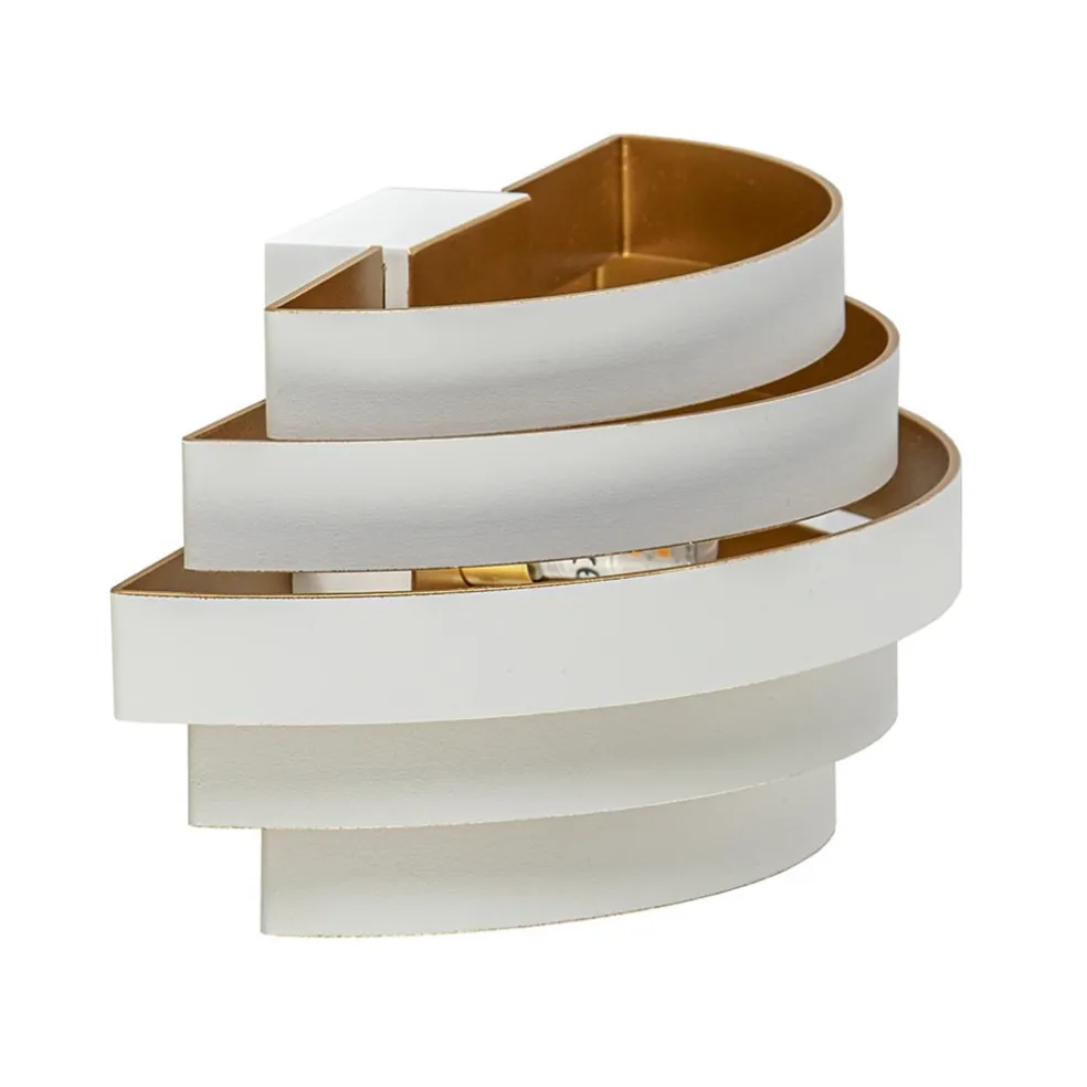 Moderne G9 wandlamp wit met goud