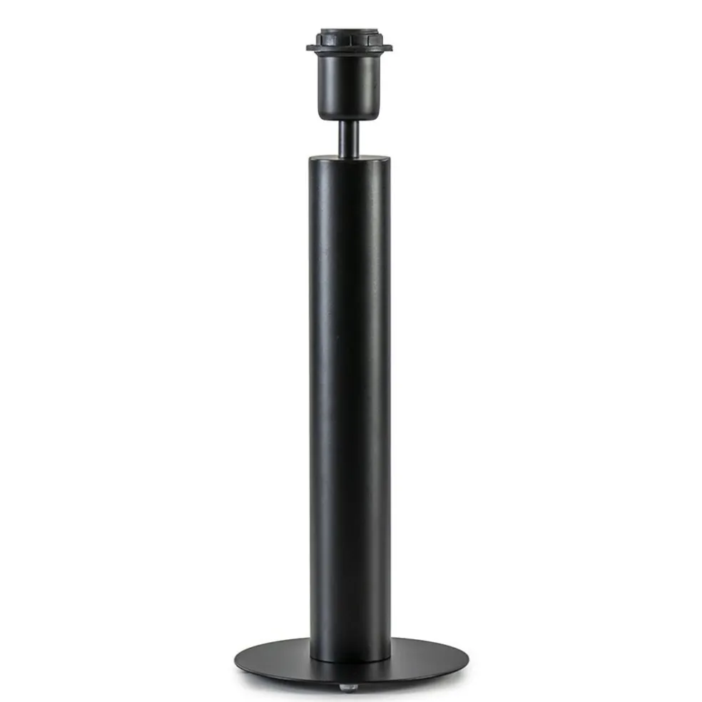 Moderne lampvoet cilinder mat zwart excl kap