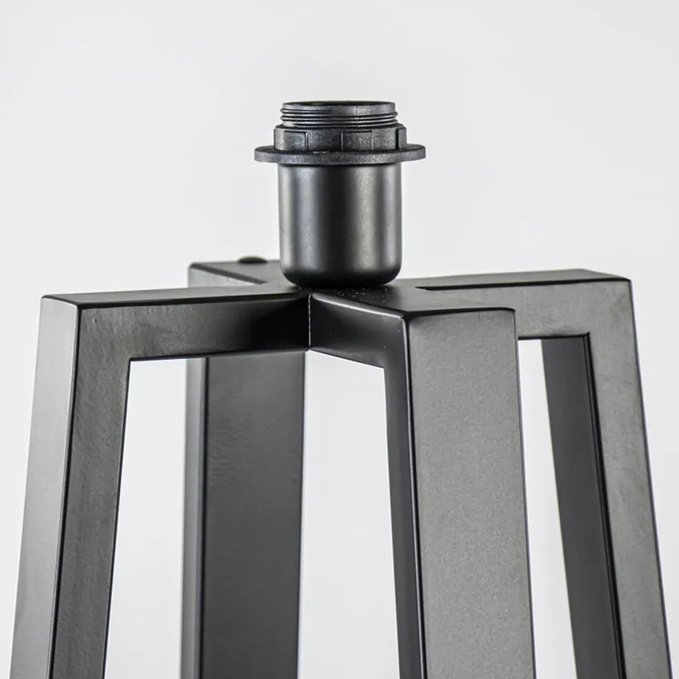 Moderne lampvoet mat zwart exclusief kap