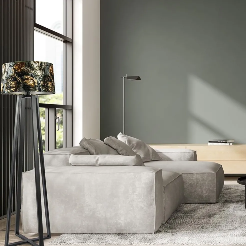 Moderne lampvoet mat zwart exclusief kap