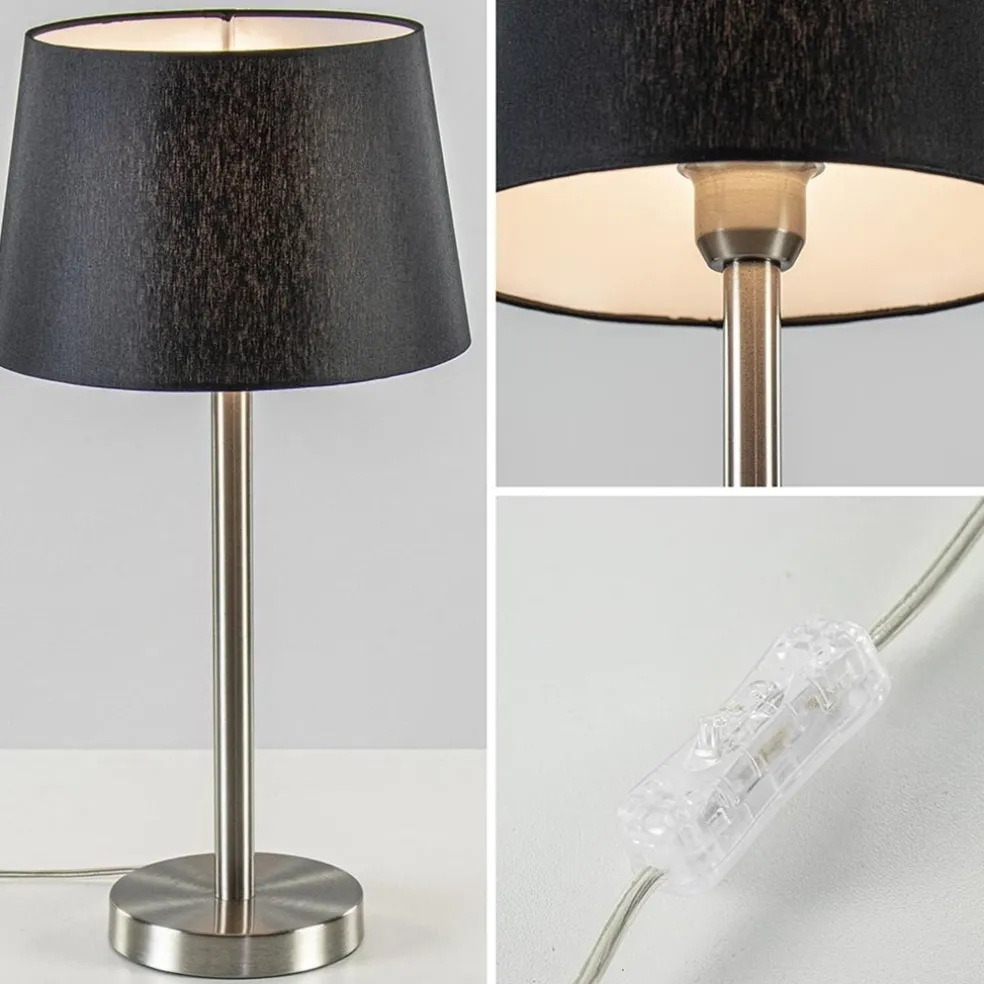 Moderne lampvoet Washington nikkel excl. kap