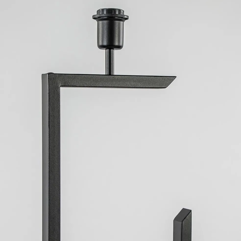 Moderne lampvoet/vloerlamp zwart excl. kap