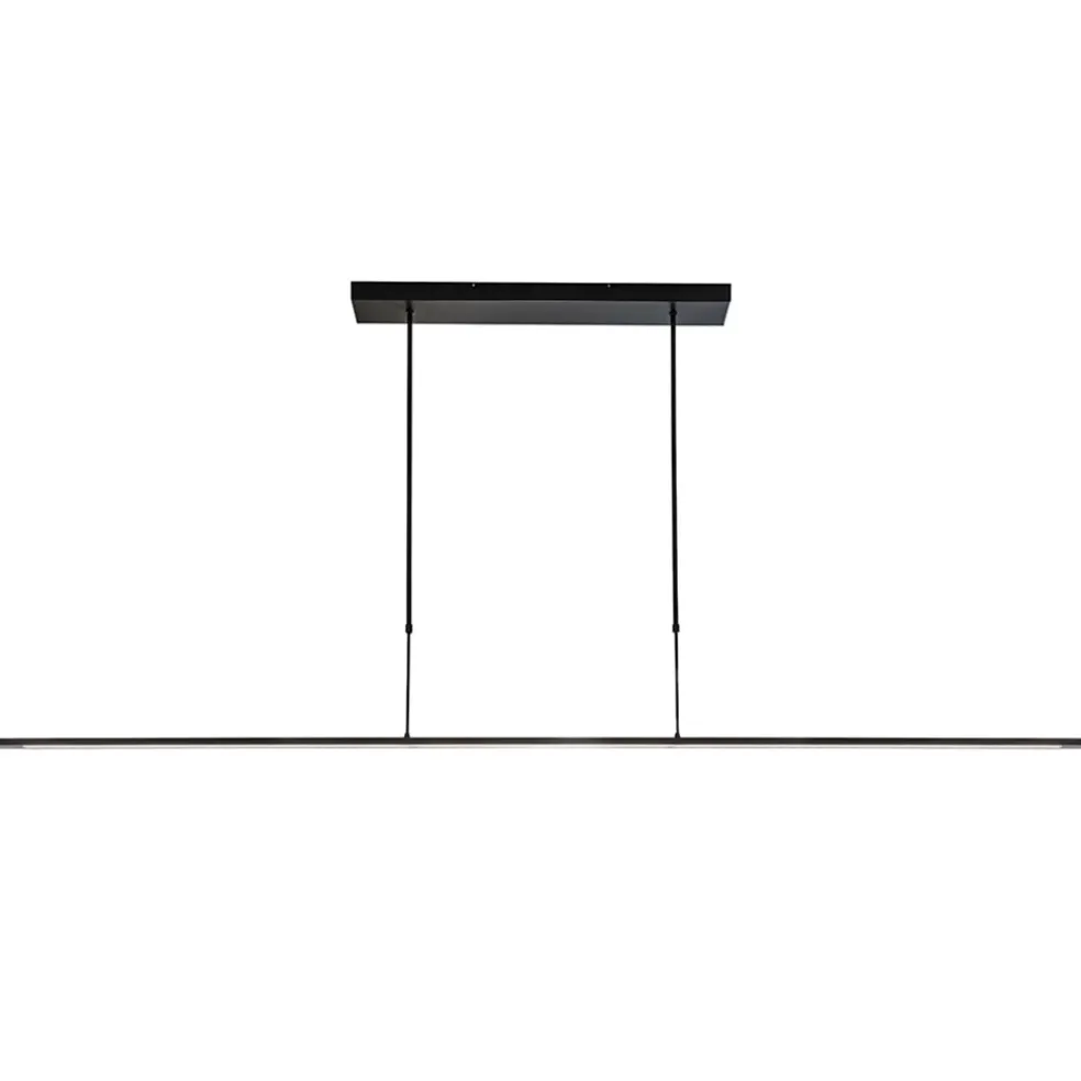 Moderne LED design hanglamp balk 200 cm zwart