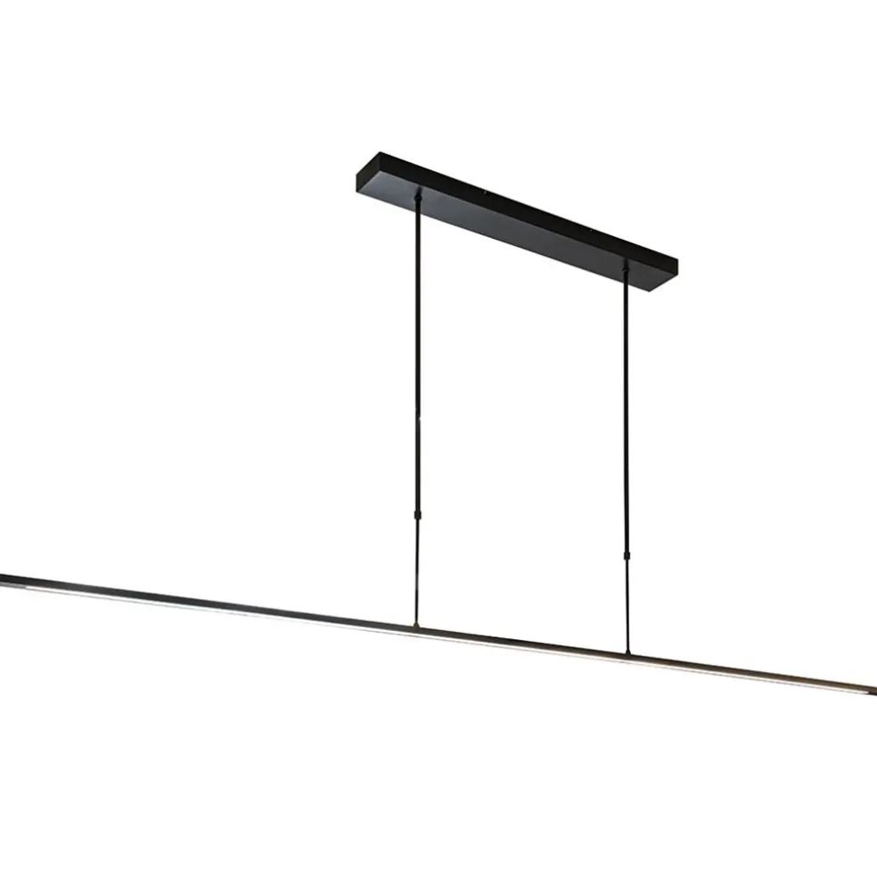 Moderne LED design hanglamp balk 200 cm zwart