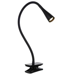 Moderne LED klemlamp zwart inclusief dimbaar LED
