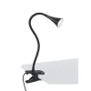 Moderne LED klemspot leeslamp zwart