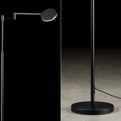 Moderne LED leeslamp vloerlamp zwart dimbaar