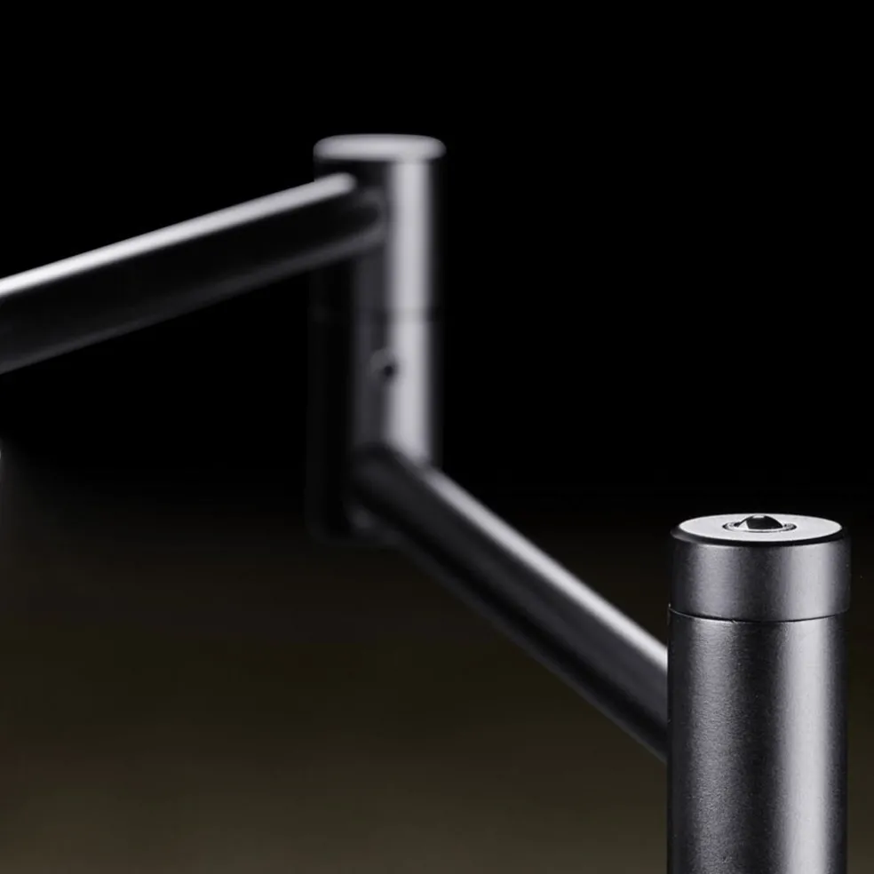 Moderne LED leeslamp vloerlamp zwart dimbaar