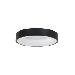 Moderne LED plafonnière zwart rond 30 cm